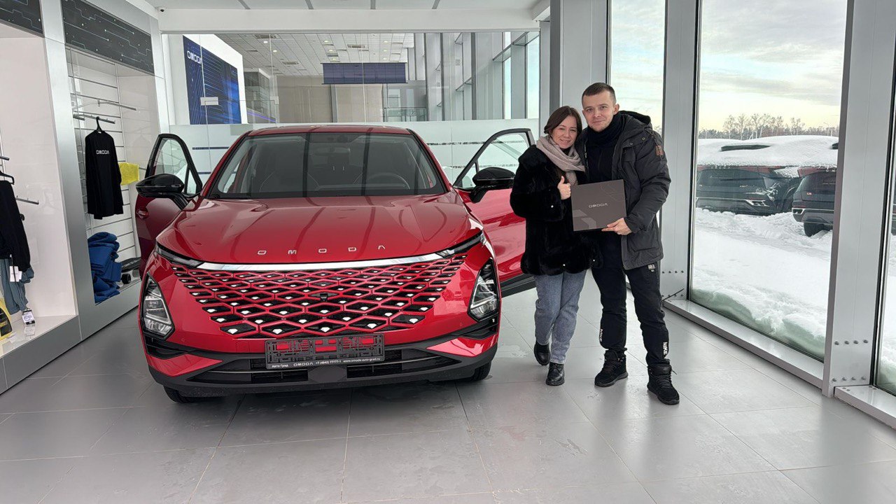 Счастливый обладатель первой в Калуге OMODA С5 Trendy RED.