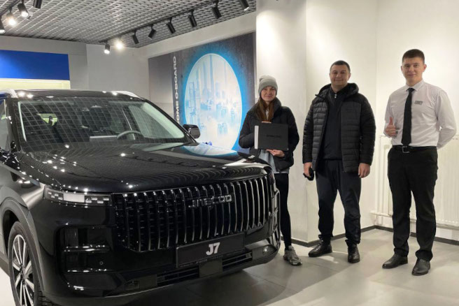 Счастливых обладателей автомобилей JAECOO становится все больше!
