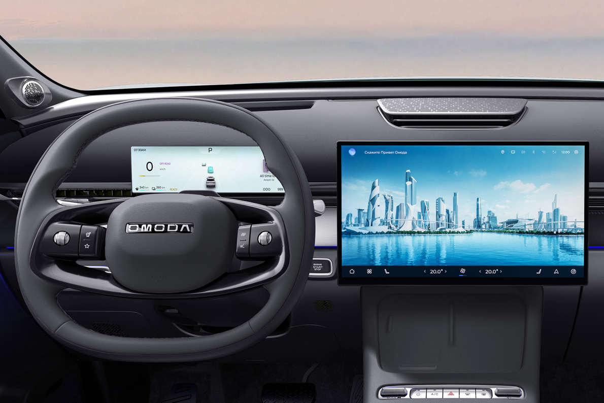 Мультимедиа и интерфейс автомобилей OMODA